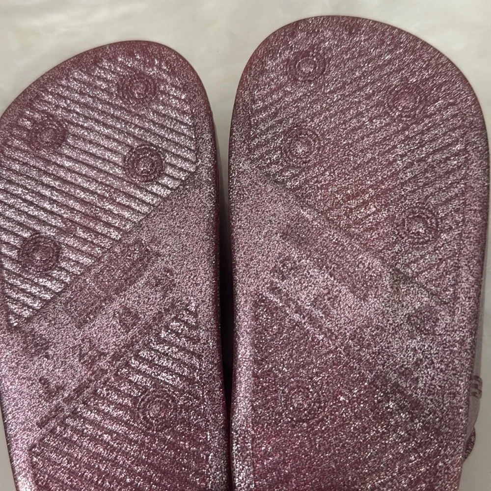 New! Mini Melissa‎ sz 8 Pink Glitter Sandals Jellies